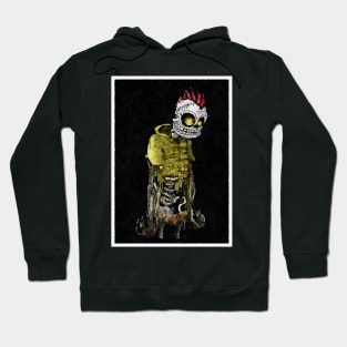 Sad Skeleton Watercolor Hoodie